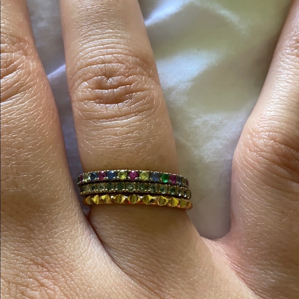 Elizabeth and James stackable rings